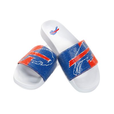 FOCO Buffalo Bills NFL Womens Big Logo Rhinestone Slide - S