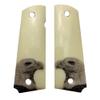 1911 Full Size Compatible Replacement Grips Faux Scrimshaw Eagle Aged Bonded Ivory Limited Edition view 1