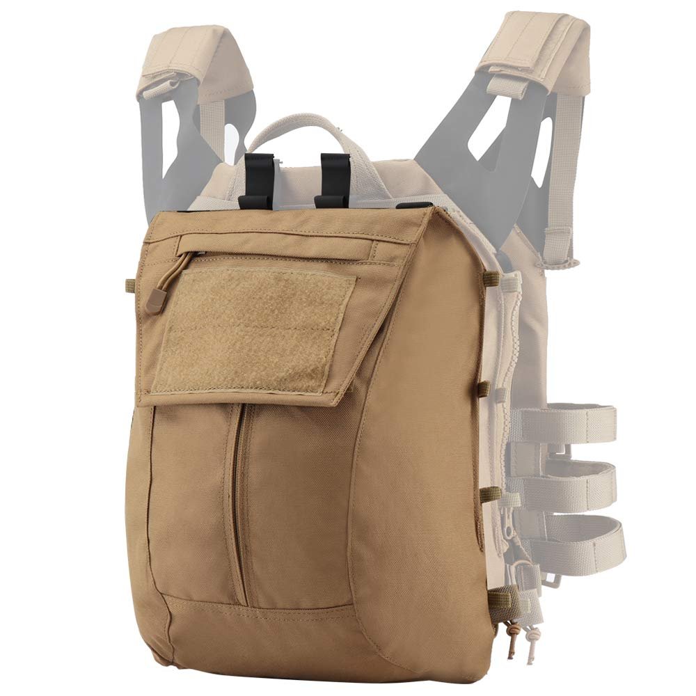 West Raccoon Tactical Pouch Zip-on Panel for 2.0 JPC Vest Backpack Airsoft Mesh Pocket Built-in Magazine