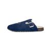 FOCO New England Patriots NFL Womens Faux Fur Buckle Clog Slippers - XL (11-12), team color view 4