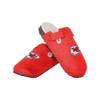 FOCO Kansas City Chiefs NFL Womens Faux Fur Buckle Clog Slippers - XL (11-12), team color view 1