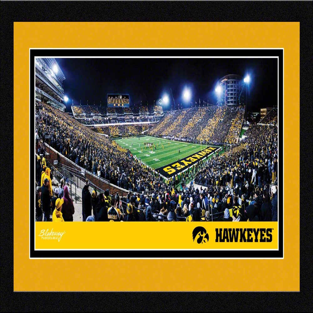 Iowa Football - 20 3/8 x 12 3/8-inch Framed Picture with Mat