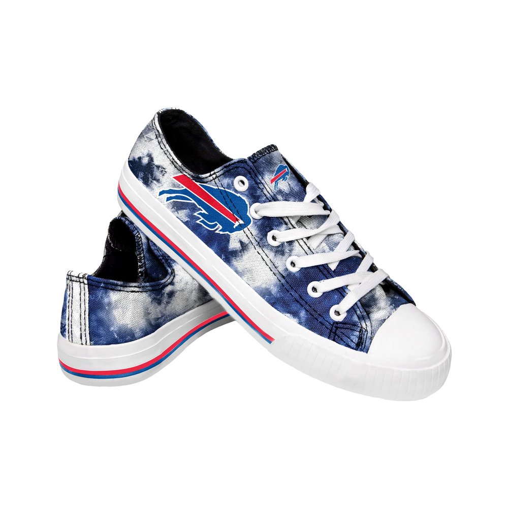 FOCO Buffalo Bills NFL Womens Low Top Tie Dye Canvas Shoes - 7