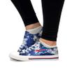 FOCO Buffalo Bills NFL Womens Low Top Tie Dye Canvas Shoes - 7 view 2