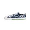FOCO Seattle Seahawks NFL Womens Low Top Tie Dye Canvas Shoes - 9 view 3