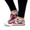 FOCO Kansas City Chiefs NFL Womens Low Top Tie Dye Canvas Shoes - 6 view 4