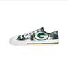 FOCO Green Bay Packers NFL Womens Low Top Tie Dye Canvas Shoes - 7 view 3