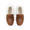 FOCO Minnesota Vikings NFL Womens Tan Moccasin Slippers - M (7-8), team logo view 4