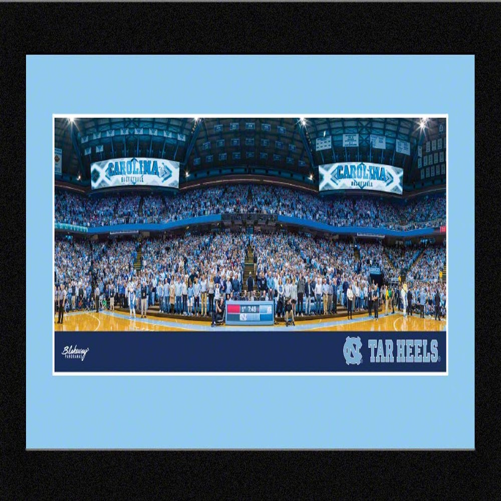 Blakeway Worldwide Panoramas, Inc. North Carolina Basketball - 16.625 x 8.125-inch Framed Picture