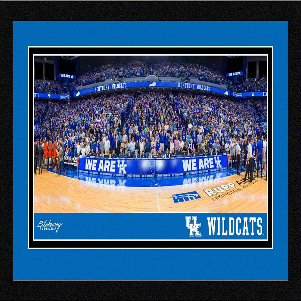 Kenutcky Wildcats Basketball - 20.375 x 12.375-inch Framed Picture with Mat