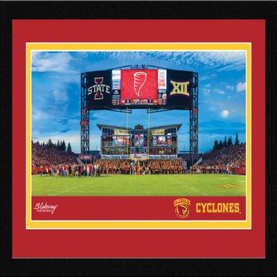 Iowa State Football - 20.375 x 12.375-inch Framed Picture with Mat