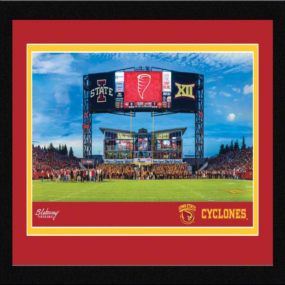 Iowa State Football - 20.375 x 12.375-inch Framed Picture with Mat