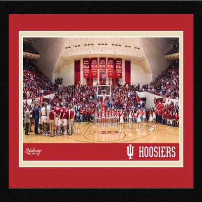 Indiana Hoosier Basketball - 20.375 x 12.375-inch Framed Picture with Mat