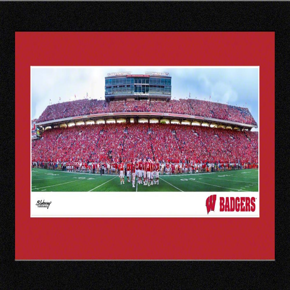 Wisconsin Football - 16.625 x 8.125-inch Framed Picture