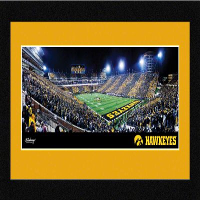 Blakeway Worldwide Panoramas Iowa Football 16.625 x 8.125-inch Framed Photograph