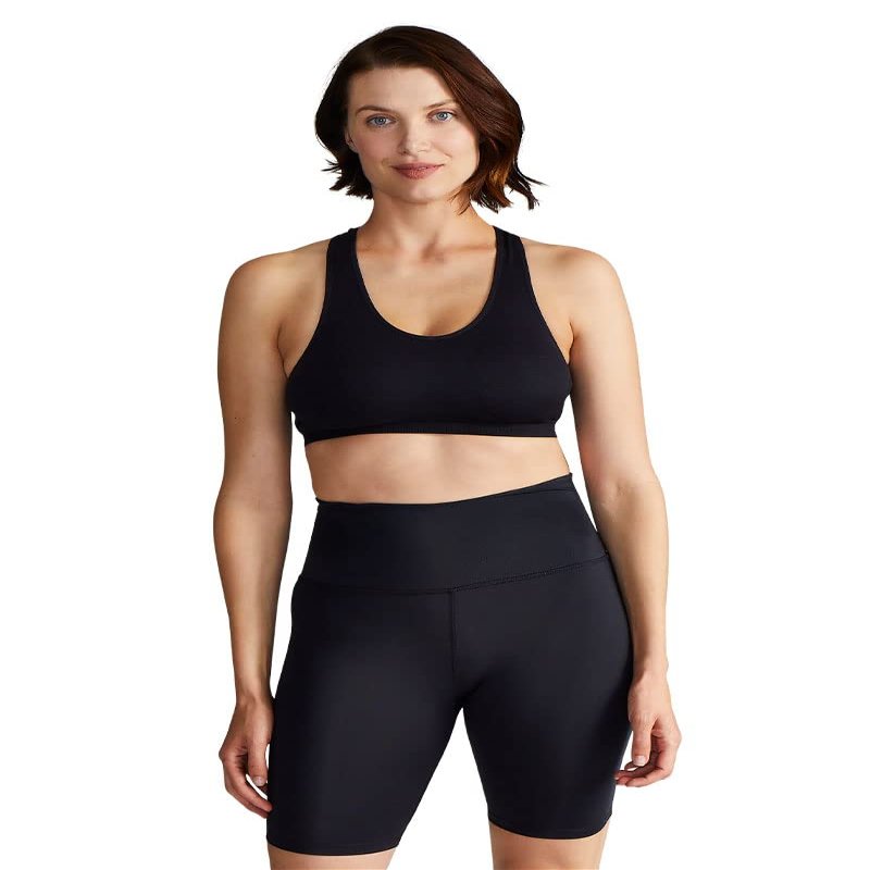 Tommie Copper Women's Pro-Grade Lower Back Support Shorts - Breathable Compression Support for Low Back Muscle - Black - Medium