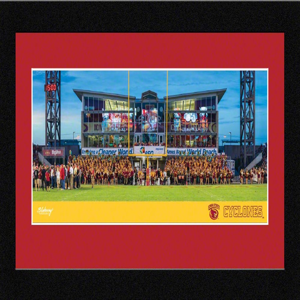 Iowa State Football - 16.625 x 8.125-inch Framed Picture