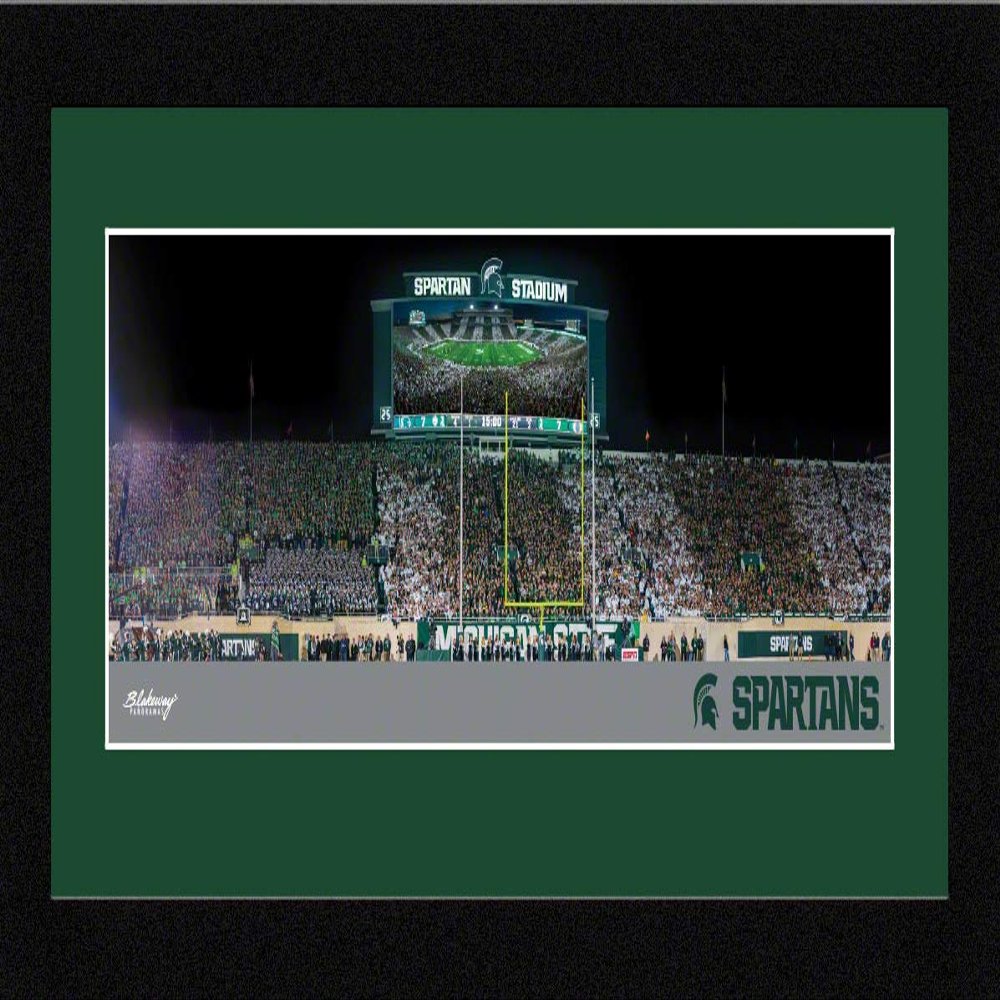 Michigan State Football - 16.625 x 8.125-inch Framed Picture