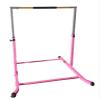 Pro-Gymnastics Expandable Gymnastics Kip Bar Horizontal Bar Junior Gymnastic Training High Bar Asymmetric Bar 13 Level Height Adjustable 3 to 5 FT Cushioned Bar & Curved Legs (Pink) view 3