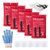 Leberna 5 Pack 39.9x39.3 Fire Blanket Fire Suppression Blanket | Fiberglass Fire Blankets Emergency for People Flame Retardant Fireproof Survival Safety Kitchen, Fireplace, Car, Office, Warehouse view 1