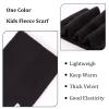 Zsedrut Fleece Warm Kids Scarf Thick Velvet Boys Girls Round Scarves Toddler Kids Winter Neck Warmer (Black-1Pcs) view 3