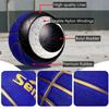Senston 27.5''/29.5'' Outdoor Basketball Excellent Elasticity/Grip Rubber Basketballs with Pump, Durable Size 5/7 Men Basketball (Blue/Gold, 29.5''(Size 7)) view 2
