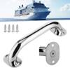 Aramox Stainless Steel Grab Handle for Boats Yachts and Bathrooms 79 Inch Marine Grade 316 Handrail Grip with Secure Mounting view 2