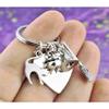 SaiDian 1 Pcs Gothic Witch Keychain Broomstick Charm Pendant Key Ring Purse Bag Hanging Keychain for Women Men Gift view 3