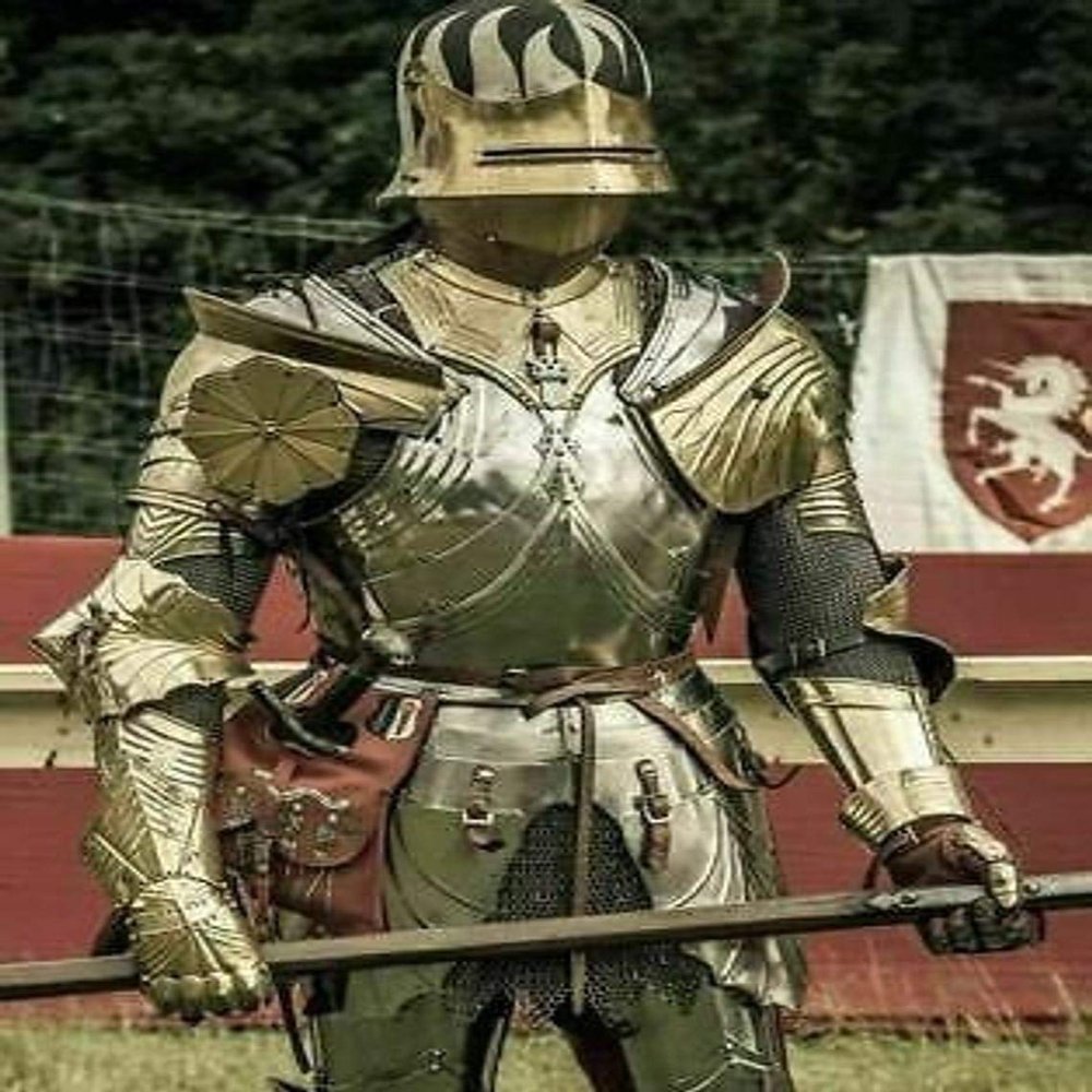 Nautical-Mart Medieval Knight Suit of Armor Combat Full Body Armour Wearable Halloween Costume (Full Suit Of Armor)