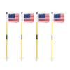 KINGTOP Golf Flagsticks Mini, Putting Green Polyester Double-Sewn US Golf Flag for Yard, All 3 Feet, Golf Pin Flags Set, Fiberglass Portable 2-Section Design view 1
