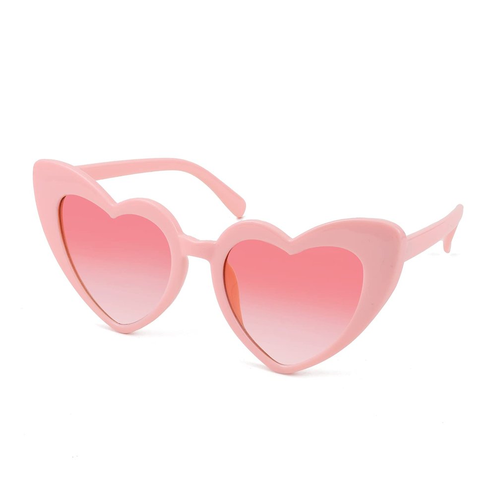 FEISEDY Heart Sunglasses for Women Fashion Heart Shaped Glasses B2421-P