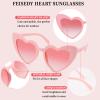 FEISEDY Heart Sunglasses for Women Fashion Heart Shaped Glasses B2421-P view 3