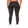 THE GYM PEOPLE Thick High Waist Yoga Pants with Pockets, Tummy Control Workout Running Yoga Leggings for Women (X-Large, Army Green Camo) view 3
