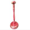 Medieval Wood Helmet Stand for Armor Helmets, Cherry Stained Wooden Display Post view 1