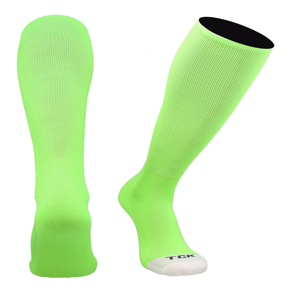 TCK Prosport Performance Tube Socks (Neon Green, Medium)