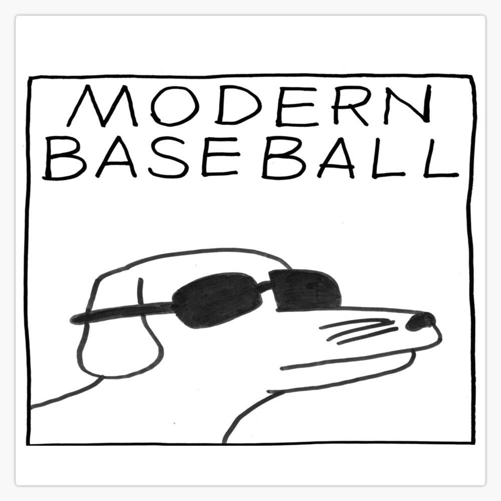 Modern Baseball Dog Vinyl Waterproof Sticker Decal Car Laptop Wall Window Bumper Sticker 5"