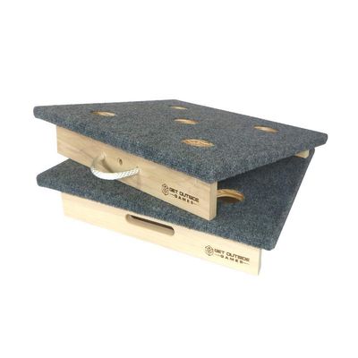 Get Outside Games Premium 5 Hole Washer Toss Washers Game Boards (Green Carpet, 24x24 Full Size Boards Only)