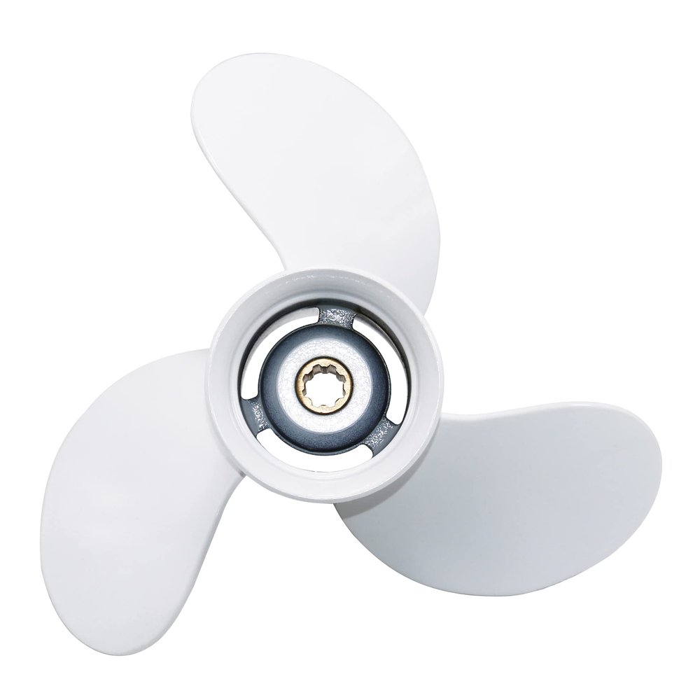 CAPTAIN Propeller 9 1/4x10 1/2 Fit Yamaha Outboard Engine 9.9hp 15hp 20hp T8 T9.9 F9.9 F15 F15C F20 8 Tooth Spline 683-45943-00-EL