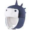 DINGDONG'S CLOSET Baby Toddler Boys Fleece Hat Kids Hat with Earflap Winter Fleece Cartoon Hat(Navy,2-5T) view 2