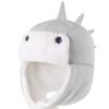 DINGDONG'S CLOSET Baby Toddler Boys Fleece Hat Kids Hat with Earflap Winter Fleece Cartoon Hatgrey,1-2T view 2