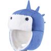 DINGDONG'S CLOSET Baby Toddler Boys Fleece Hat Kids Hat with Earflap Winter Fleece Cartoon Hat(Blue,2-5T) view 2