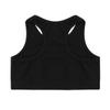 Freebily Kids Girls Metallic Sleeveless Racerback Bra Dance Top High Support Crop Top Gymnastic Sport Cheer Performance Dance Printed Silver 5-6 view 4