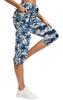 ChinFun Women's Hiking Capris Pants Outdoor Quick Dry Cargo Cropped Pants Water Resistant Sun Protection UPF 50+ Navy & Blue Camo Size XL view 2