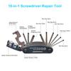 CHUMXINY Bike Repair Kit Contains 16-in-1 Tool, 120Psi Mini Bicycle Pump, Tire Patch, Used for Mountain/Road Bike.(Blue) view 4