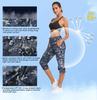 ChinFun Women's Hiking Capris Pants Outdoor Quick Dry Cargo Cropped Pants Water Resistant Sun Protection UPF 50+ Deep Purple & Navy Camo Size XL view 4