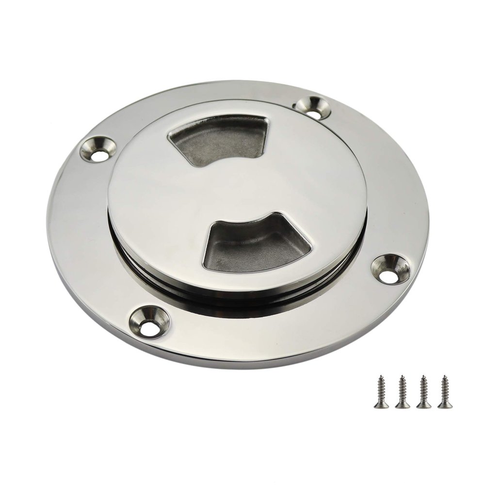 NRX&XRC 4 Boat Deck Plate Made from Heavy Duty 316 Marine Grade Stainless Steel with Fastners