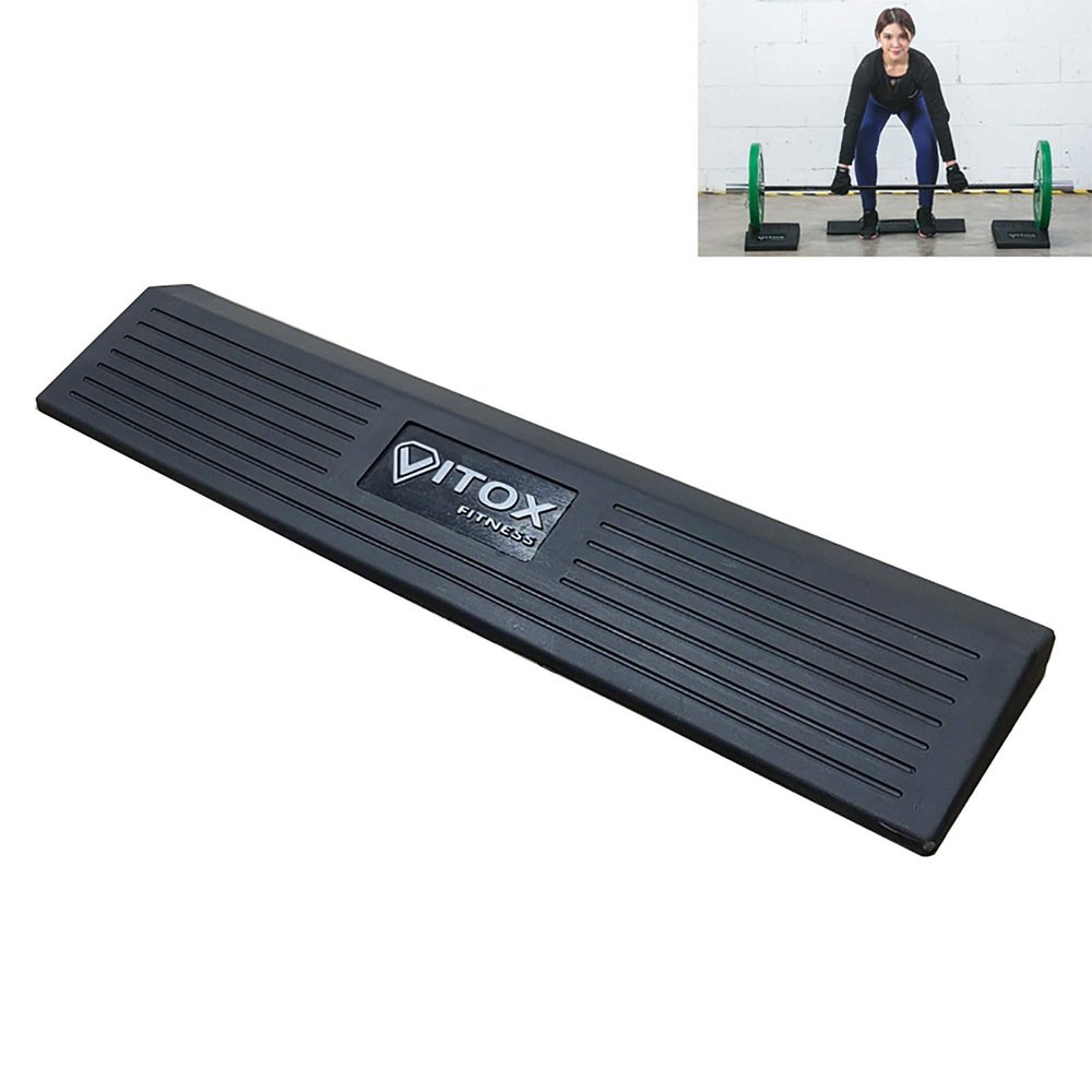 TSTS Fitness Squat Wedge for Heel Elevated Squat and Calf Raise Platform, Barbell Full Squat Block Heel Lift Wedge Solid Rubber Squat Ramp Boards for Calf, Ankle and Foot Stretching
