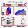 Pull-Up Bars AGYH Doorway Horizontal Bar, Retractable Stainless Steel Chin Up Bar, Anti-Loosing, Non-Slip, Safe and Stable Fitness Bar, Free Drilling Installation, 63-176CM (Size : 108-140cm) view 3