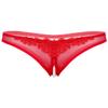Aislor Women's Sexy Underwear See Through Mesh Artificial Pearls G-String Knickers Briefs Lingerie Red One Size view 1
