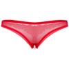 Aislor Women's Sexy Underwear See Through Mesh Artificial Pearls G-String Knickers Briefs Lingerie Red One Size view 2